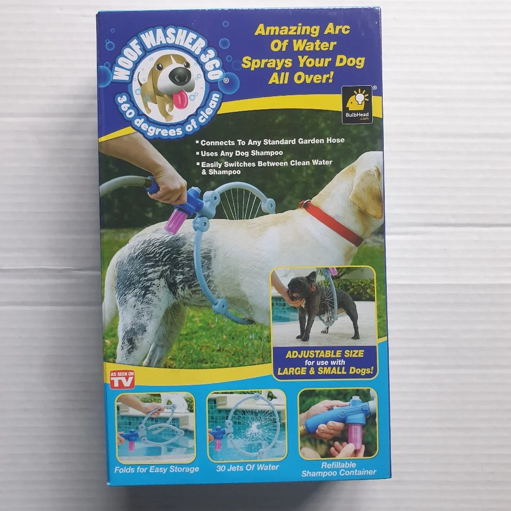 As Seen on TV Dog Woof Washer w/360° Connect Hose Ring Washer Tool for All Breed